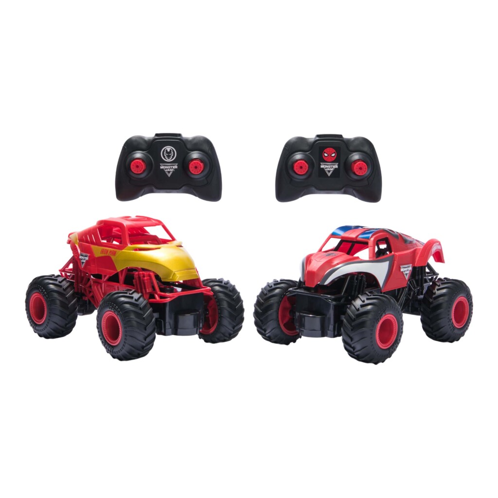 Monster Jam RC Pack Spiderman & Iron Man 1:24 - Afbeelding 2