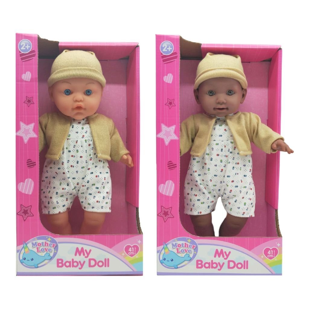 Mother Love Babypop 41 cm Donker/Blank Assorti - Afbeelding 2