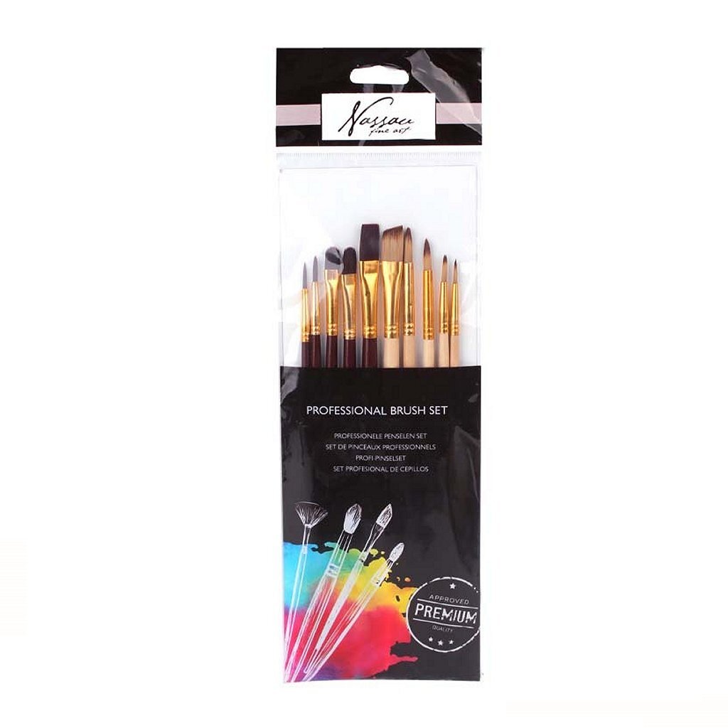 Nassau Professionele Kwasten 10 Stuks - Afbeelding 2