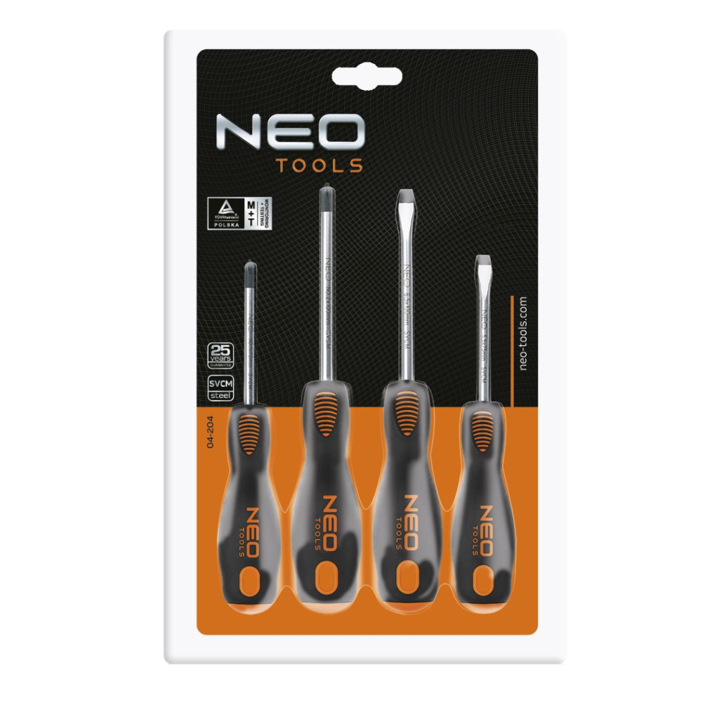 Neo Tools Schroevendraaierset 4dlg Magnetisch Crmo Staal - Afbeelding 2