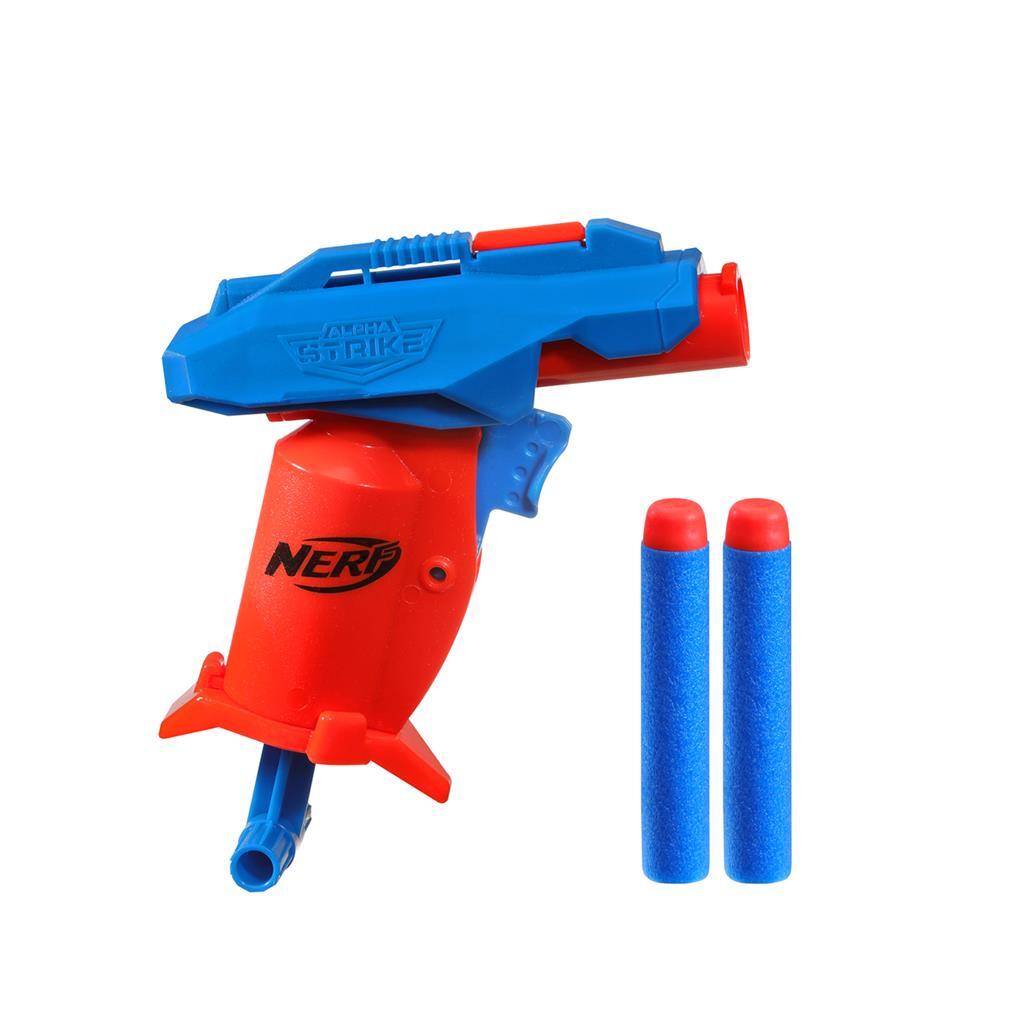 Nerf Alpha Strike Slinger SD-1 Blaster + 2 Darts Rood/Blauw - Afbeelding 2
