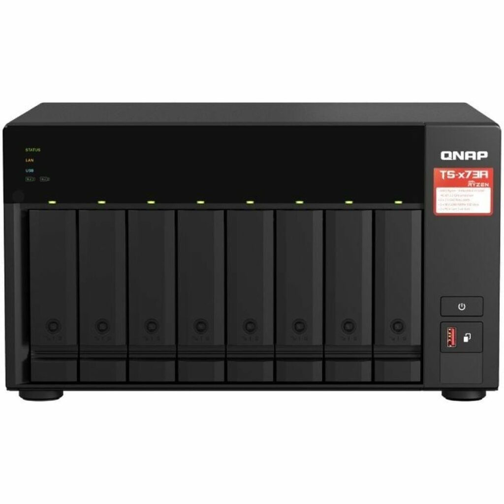 Netwerkopslag NAS Qnap TS-873A-8G Zwart AMD Ryzen V1500B