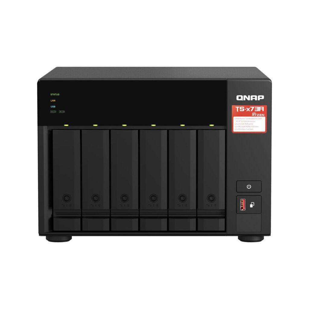 Netwerkopslag Qnap TS-673A-SW5T Zwart
