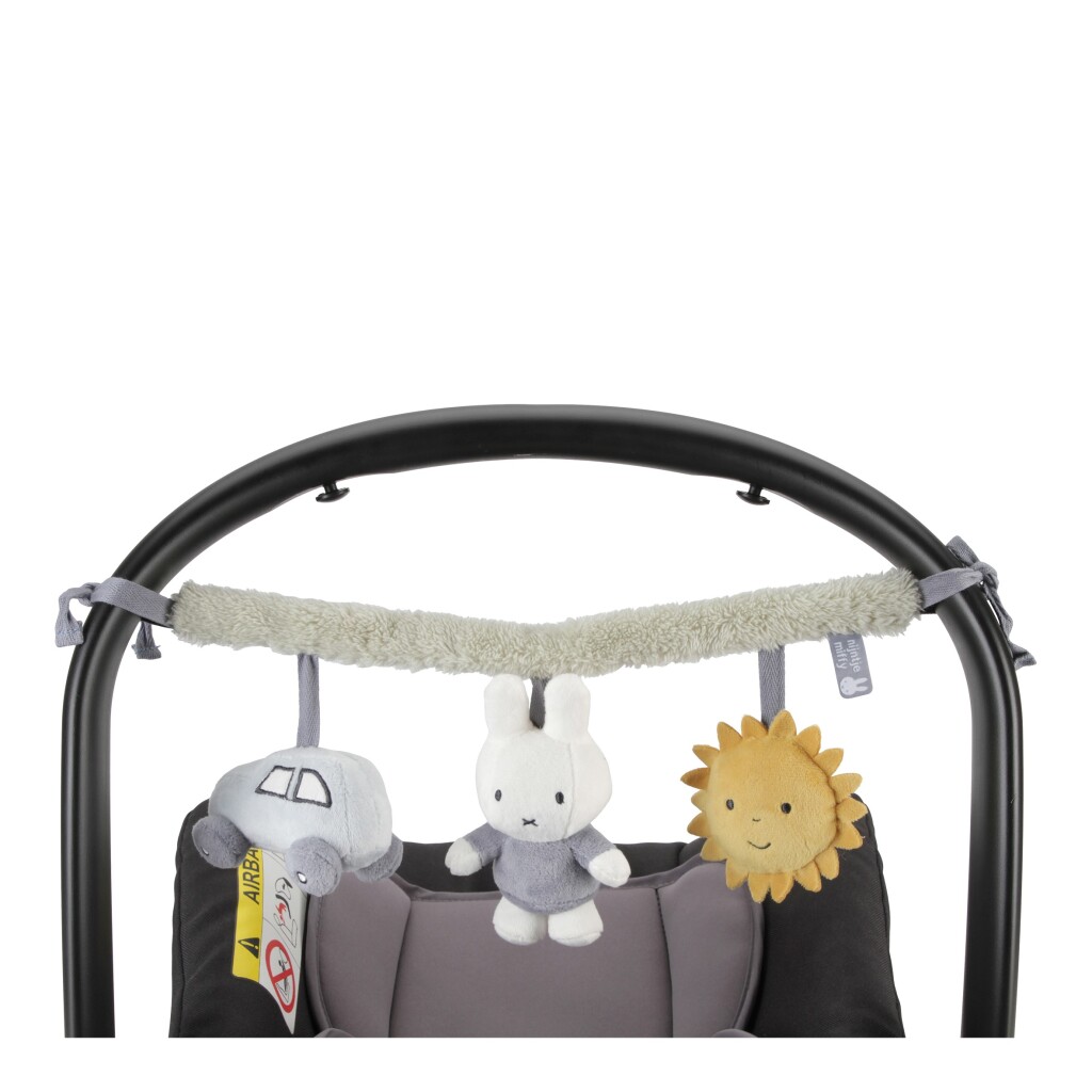 Nijntje Fluffy Wagenspanner + Geluid Blauw - Afbeelding 2