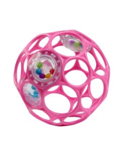 Oball Rattle Easy Grip Roze - Afbeelding 2