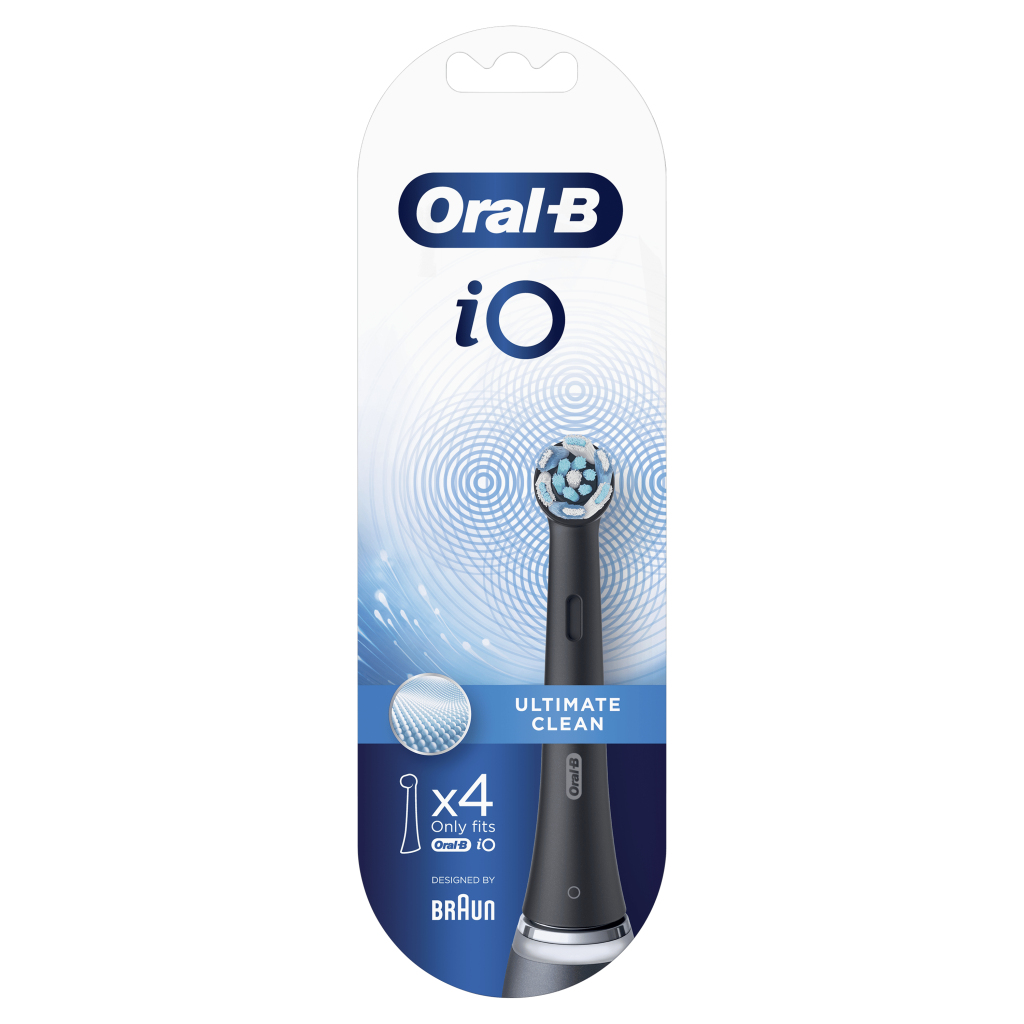 Oral-B iO Ultimate Clean Opzetborstels 4 Stuks Zwart - Afbeelding 3