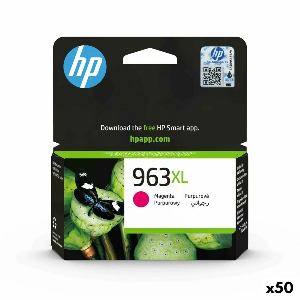 Originele inkt cartridge HP OfficeJet Pro 9010,9012,9014,9015,9016,9019,9020,9022,9025 - Nº 963XL Magenta (50 Stuks)
