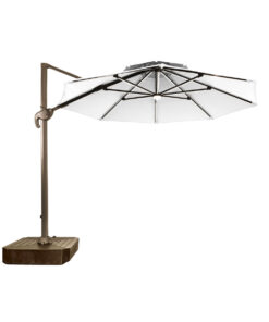 Parasoll Home ESPRIT Donker grijs Lichtbruin 290 x 350 x 280 cm