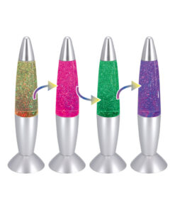 Party Time LED Glitterlamp 35 cm Color Changing/Zilver