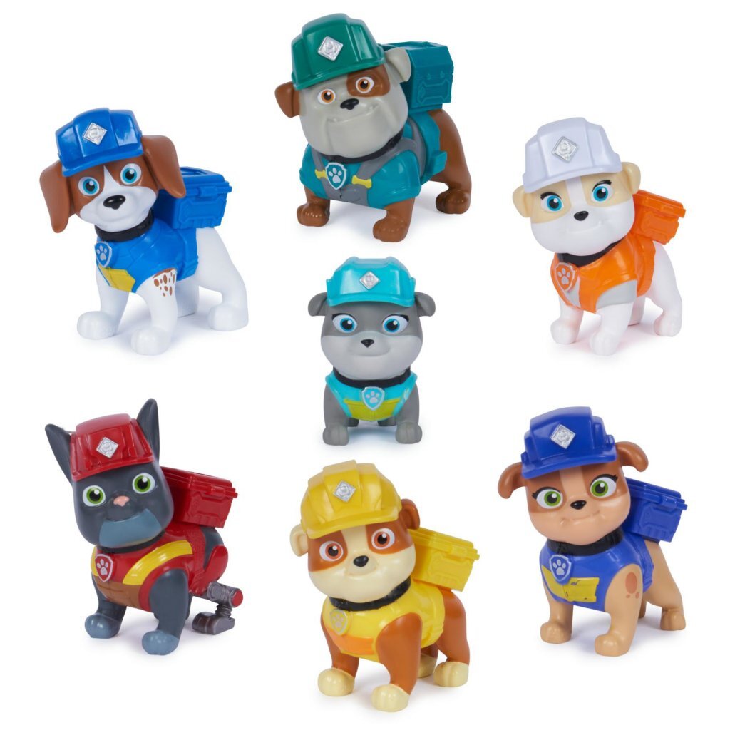 Paw Patrol Rubble and Crew Figuren 7 Stuks - Afbeelding 2