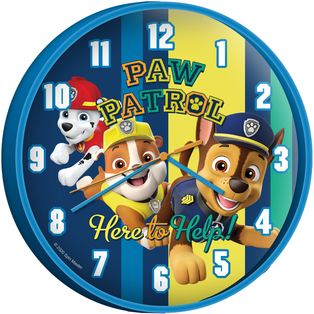 Paw Patrol Wandklok 25 cm Blauw - Afbeelding 2