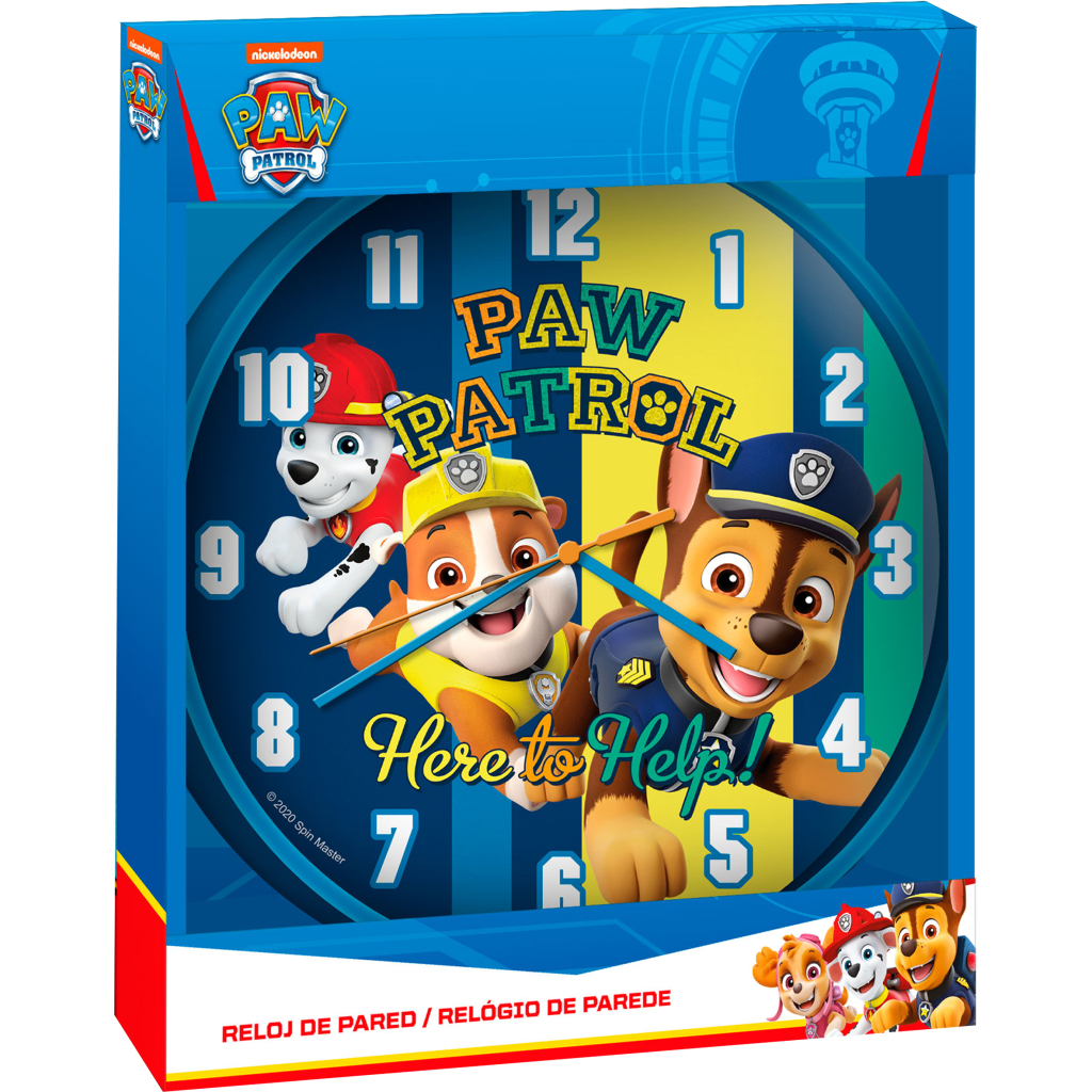Paw Patrol Wandklok 25 cm Blauw - Afbeelding 3