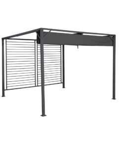 Pergola DKD Home Decor Grijs 300 x 300 x 230 cm Staal
