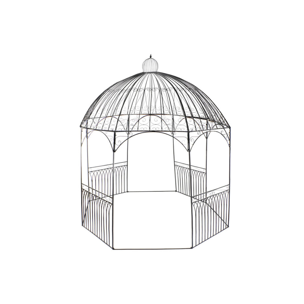 Pergola DKD Home Decor Zwart Ijzer (304 x 304 x 332 cm)