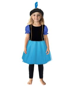 Pietenjurk 110-116 Paars/Blauw