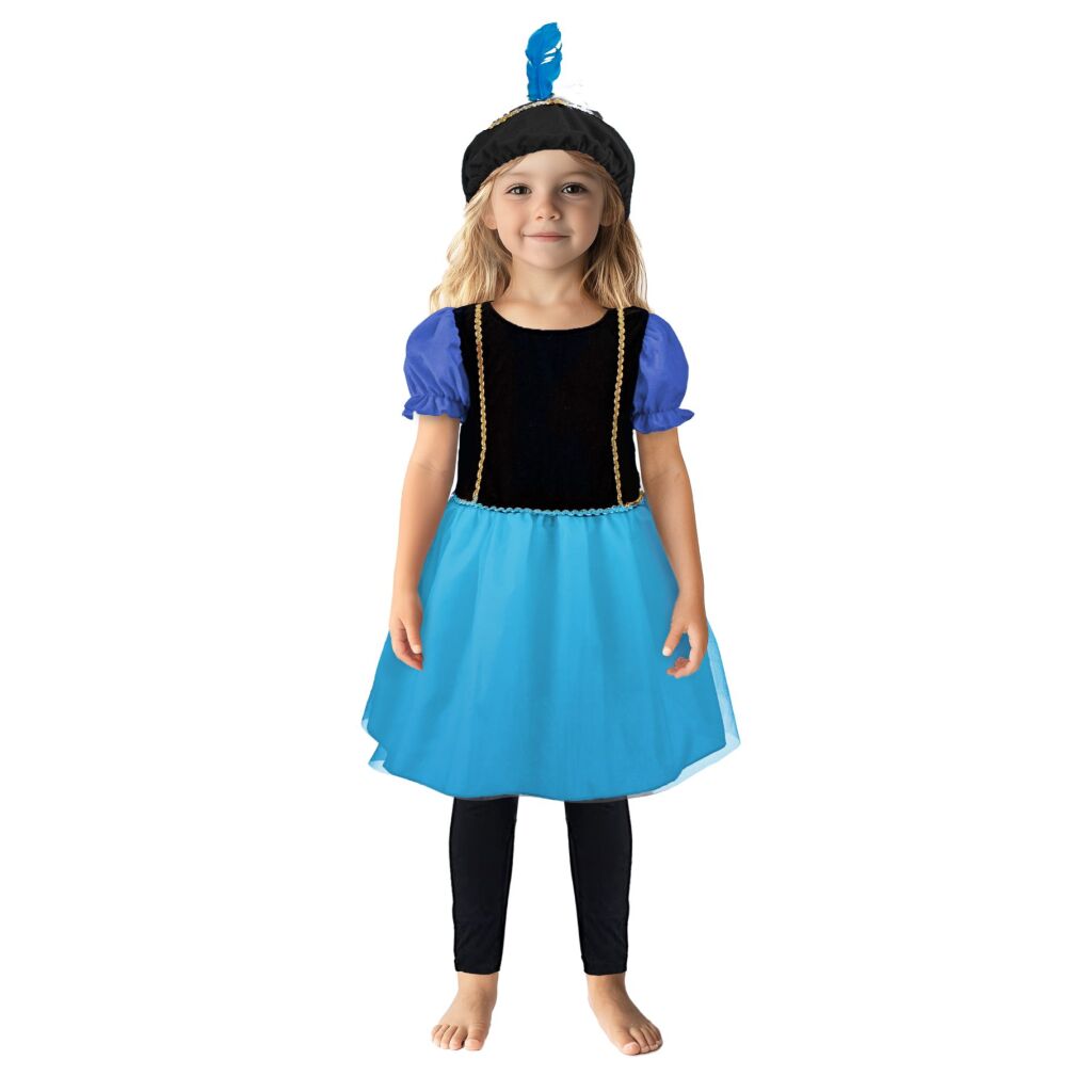 Pietenjurk 98-104 Paars/Blauw