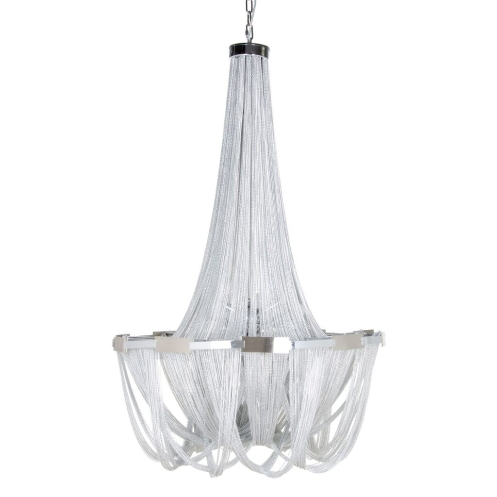 Plafondlamp 80 x 80 x 120 cm Metaal Zilver