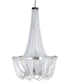 Plafondlamp 80 x 80 x 120 cm Metaal Zilver