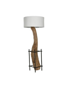 Plafondlamp Home ESPRIT Ijzer Teakhout 65 x 65 x 50 cm