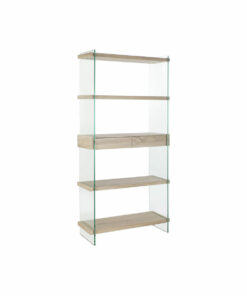 Planken DKD Home Decor 90 x 35 x 180 cm Kristal Natuurlijk Hout Transparant Hout MDF