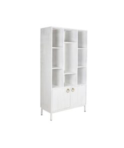 Planken DKD Home Decor Wit Metaal Mangohout 90 x 40 x 180 cm