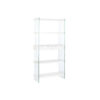Planken DKD Home Decor Wit Transparant Kristal Hout MDF 90 x 35 x 180 cm (1)