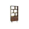 Planken DKD Home Decor Zwart Gouden Metaal Donkerbruin Mangohout 4 Planken (90 x 35 x 200 cm)