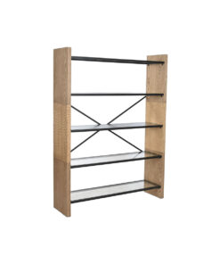 Planken Home ESPRIT Metaal Kristal Sparrenhout 120 x 31 x 158 cm
