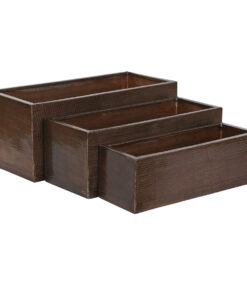 Plantenbakkenset Home ESPRIT Gouden Aluminium 100 x 43 x 40 cm