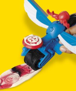 Play-Doh Captain America Motorsnijder Speelset - Afbeelding 3