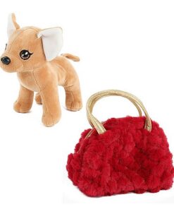 Alternative view of Pluchen Chihuahua Hond in Blingbling Handtas