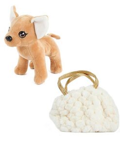 Pluchen Chihuahua Hond in Blingbling Handtas - Afbeelding 3