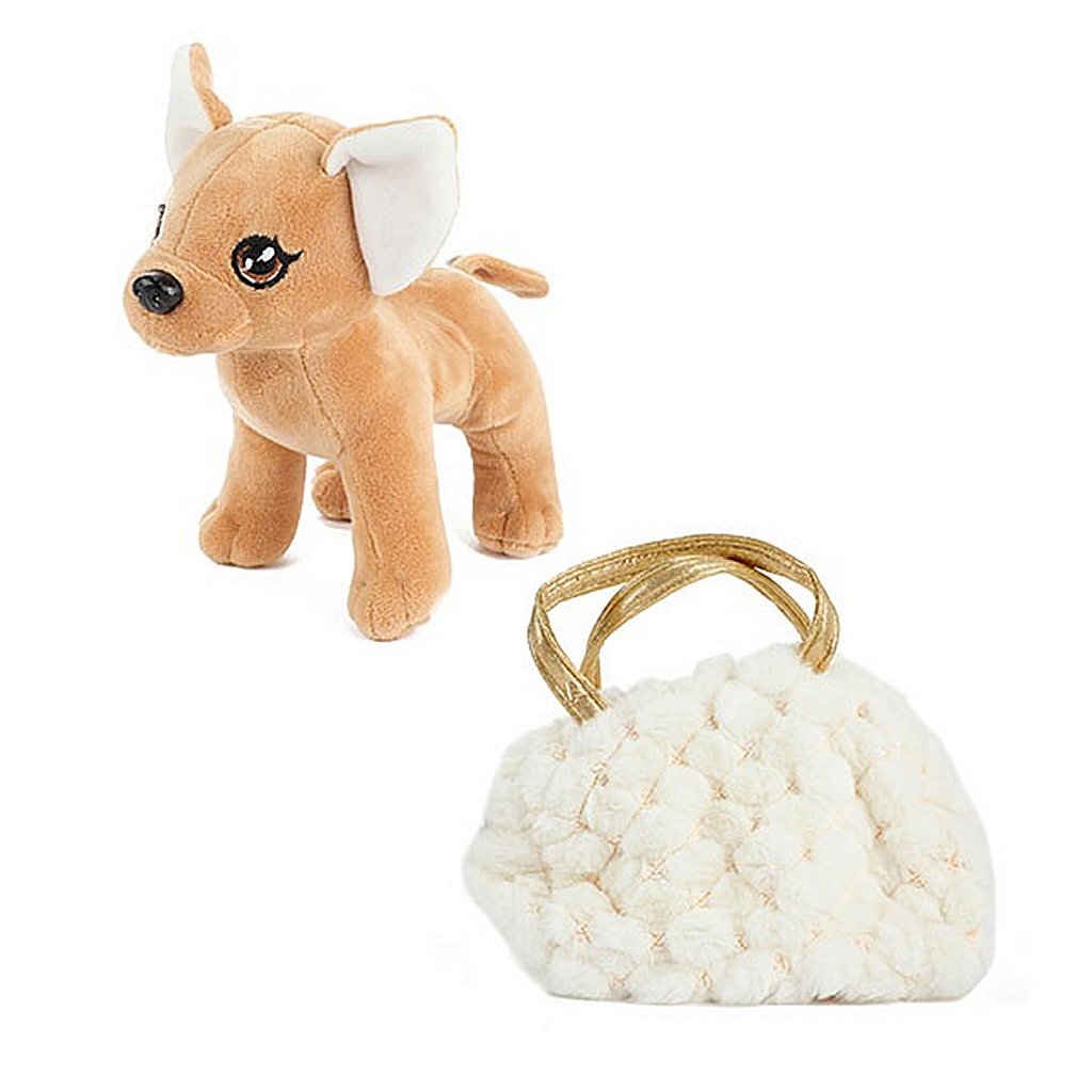 Pluchen Chihuahua Hond in Blingbling Handtas - Afbeelding 3
