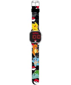 Pokémon LED Horloge Zwart - Afbeelding 2
