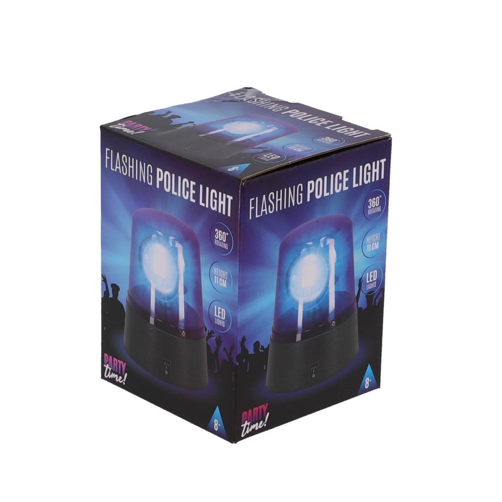 Politie Zwaailicht 11 cm Blauw - Afbeelding 2