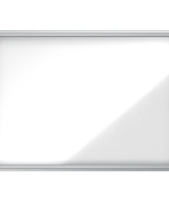 Prikbord Nobo Wit Aluminium Kristal 69,2 x 97,2 x 4,5 cm