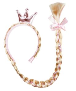 Princess Friends Diadeem met Vlecht en Kroon - Afbeelding 2