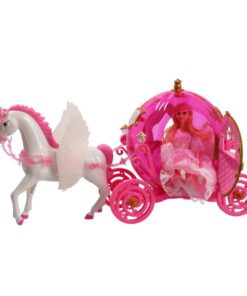 Prinses Pop met Paardenkoets + Licht - Afbeelding 3
