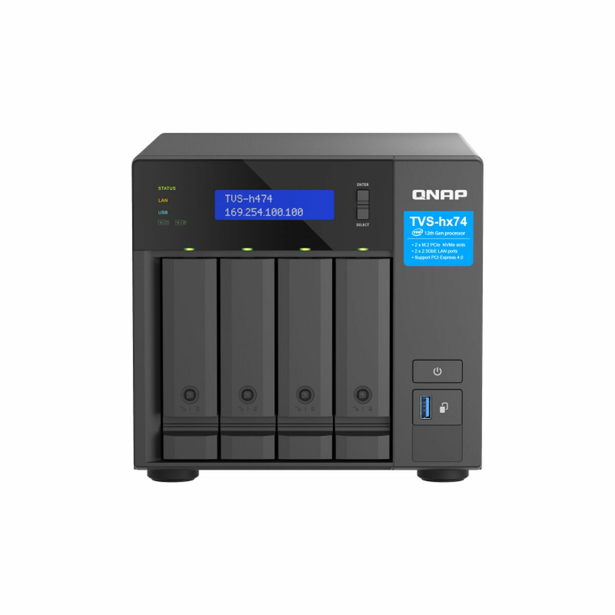 RAID-controllerkaart Qnap TVS-H474-PT-8G 8 GB DDR4 2500 Mbit/s
