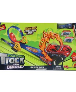Racebaan + Vlammen en Looping Groot + Auto