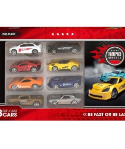 Rapid Wheels Die-Cast Auto's 8 Stuks