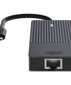 Rapoo 8in1 USB-C Multiport Adapter Zwart - Afbeelding 3