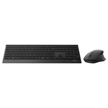 Rapoo 9500M Multi-mode Wireless Optical Combo Set UI Version Black - Afbeelding 3