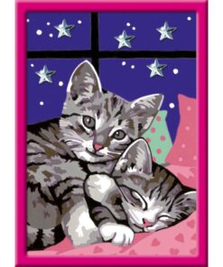 Alternative view of Ravensburger CreArt Schilderen op Nummer Slapende Poezen Glitter