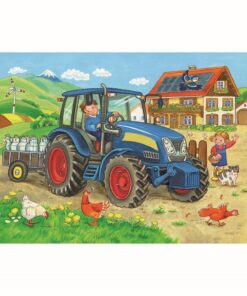 Alternative view of Ravensburger Puzzel Bouwplaats en Boerderij 2x12 Stukjes