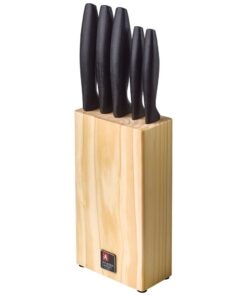 Richardson Sheffield Houten Messenblok + 5 Messen