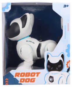 Robot Hond + Licht en Geluid Wit