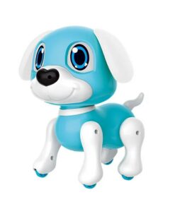 Robot Puppy Rick 20 cm + Licht en Geluid Blauw/Wit - Afbeelding 2