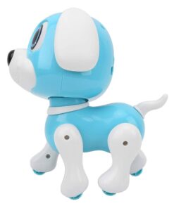 Robot Puppy Rick 20 cm + Licht en Geluid Blauw/Wit - Afbeelding 3
