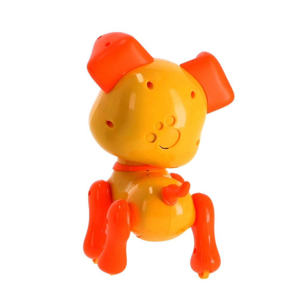 Robot Puppy Rick 20 cm + Licht en Geluid Geel/Oranje - Afbeelding 3